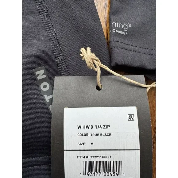 Burton Women's Heavyweight X Base Layer Quarter-Zip Top Black Medium NWT - Picture 3 of 6